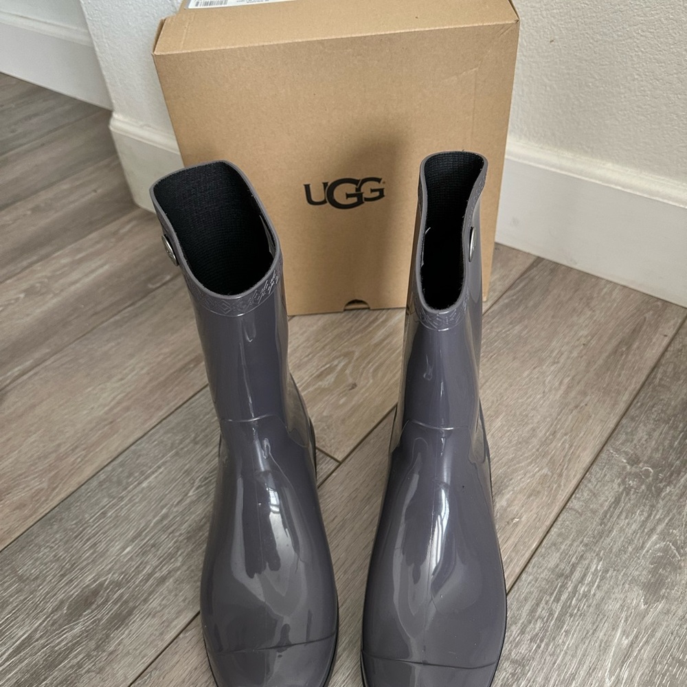 UGG Gray Rain Boots